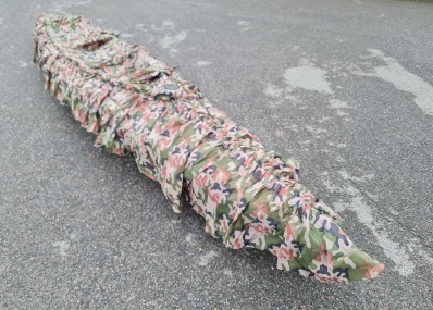 Kayak camo skirt for tandem seater folding kayaks, Polish Pantera Woodland Pattern